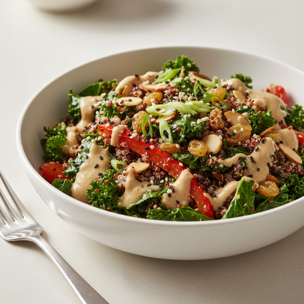 Nourishing kale and quinoa bowl representing the nutrition that deserves full absorption
